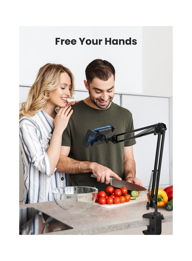 يو جرين حامل تابلت وآي باد وهاتف قابل للتعديل بزاوية 360 درجة مناسب للاستلقاء متوافق مع هواتف آيفون 14/ 14 بلس/ 14 برو ماكس/ 14 برو/ آيفون 13/ 13 ميني/ 13 برو/ 13 برو ماكس وآي باد برو وميني وآي باد 9 وجميع أجهزة التابلت والهواتف مقاسات ما بين 4 بوصة وحتى 12.9 بوصة - Image 2